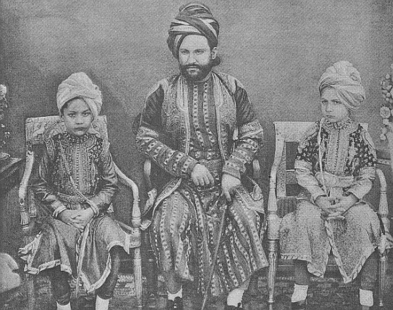 Son-in-Law and Grandsons of Sultan Shah Jahan, Begum of Bhopal od (after) English photographer