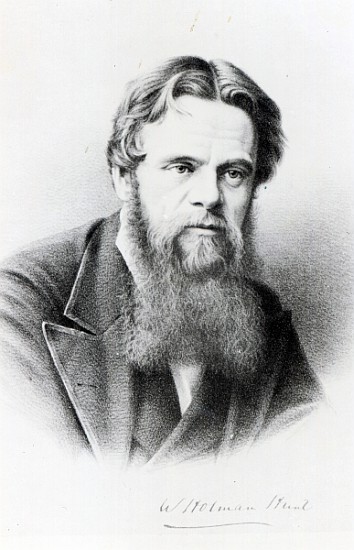 William Holman Hunt, engraving after a photograph, c.1865 od (after) English photographer