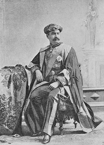 Maharaja Bhagvatsingh of Gondal od (after) English photographer
