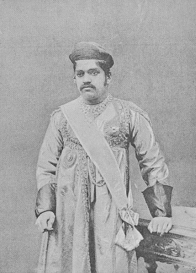 Maharaja Sayajirao Gaekwad III, c.1919 od (after) English photographer