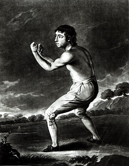 Portrait of Daniel Mendoza; engraved by H. Kingsbury od (after) English School