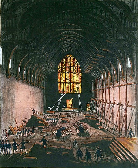 The Interior of Westminster Hall od (after) English School