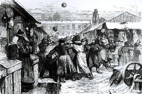 Football in the Jews'' Market, St. Petersburg, from the ''Illustrated London News'', 18741874