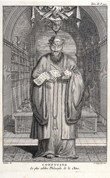 Kong-Fu-Tse, or Confucius, the Most Celebrated Philosopher of China; engraved by Henry Fletcher (fl. od (after) Honbleau