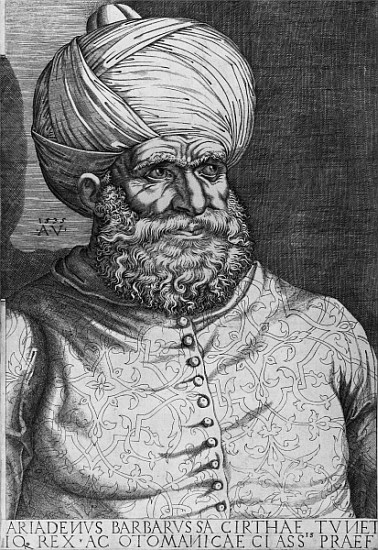 Barbarossa (Khayr ad-Din) (d.1546) 1535 od (after) Agostino (Agostino Veneziano) Musi