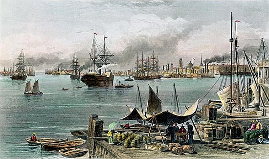 Port of New Orleans; engraved by D.G. Thompson od (after) Alfred R. Waud