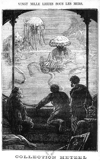 The Nautilus Passengers, illustration from ''20,000 Leagues Under the Sea'' Jules Verne (1828-1905)  od (after) Alphonse Marie de Neuville