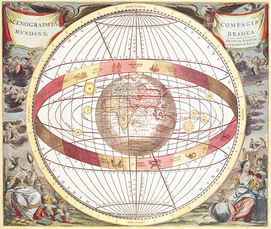 Planisphere, from ''Atlas Coelestis''; engraved by Pieter Schenk (1660-1719) and Gerard Valk (1651-1 od (after) Andreas Cellarius