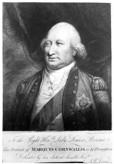 Charles, Marquis of Cornwallis od (after) Anthony Devis