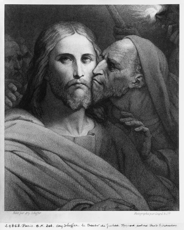 The Kiss of Judas od (after) Ary Scheffer