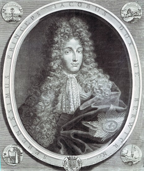 James Fitzjames, Duke of Berwick ; engraved by Pierre Drevet, 1693 (etching & engraving) od (after) Benedetto Gennari