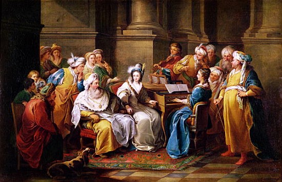 The Grand Turk Giving a Concert for his Mistress od (after) Carle van Loo