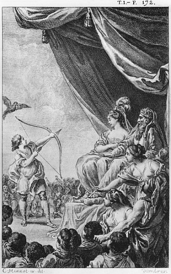 Formosante and Amazan, illustration from ''La Princesse de Babylone'' by Voltaire (1694-1778) od (after) Charles Monnet