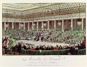 The National Assembly Renounces all Privileges, 4th August 1789; engraved by Helman (1743-1809)(see 