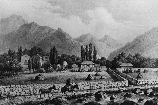 Guanta (Valle de Coquimbo), from ''Historia de Chile'' od (after) Claudio Gay
