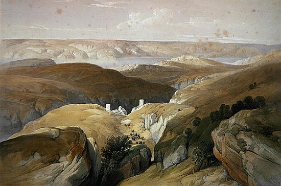 Convent of St. Saba, April 1839, from Volume II of ''The Holy Land'' od (after) David Roberts