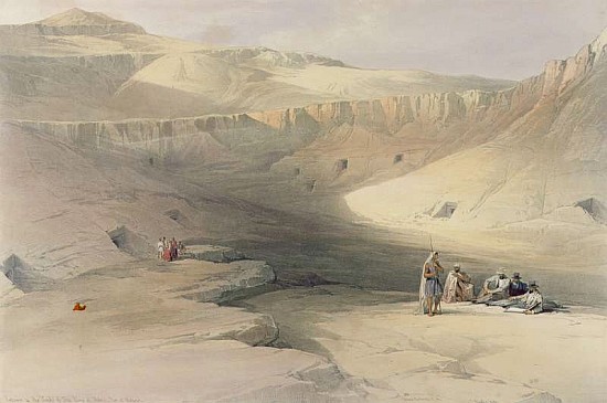 Entrance to the Valley of the Kings, from ''Egypt and Nubia''; engraved by Louis Haghe (1806-85) od (after) David Roberts