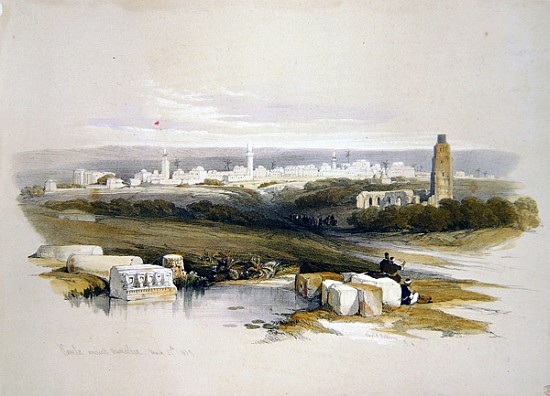 Ramla, from ''The Holy Land''; engraved by Louis Haghe (1806-85) od (after) David Roberts