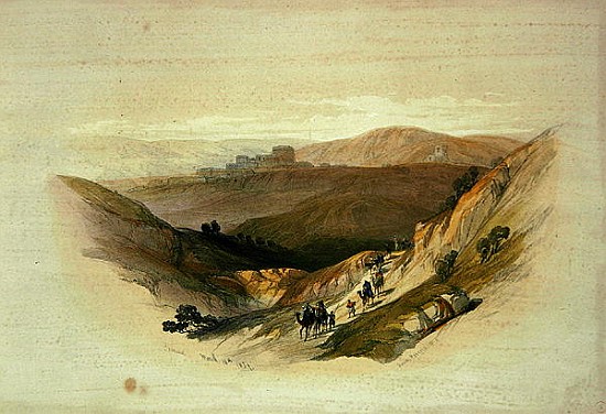 Ruins of Semua, 16th March 1839 from Volume 1 of ''The Holy Land'' od (after) David Roberts
