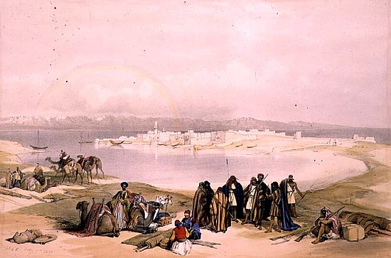Suez, February 11th 1839, plate 124 from Volume III of ''The Holy Land''; engraved by Louis Haghe (1 od (after) David Roberts