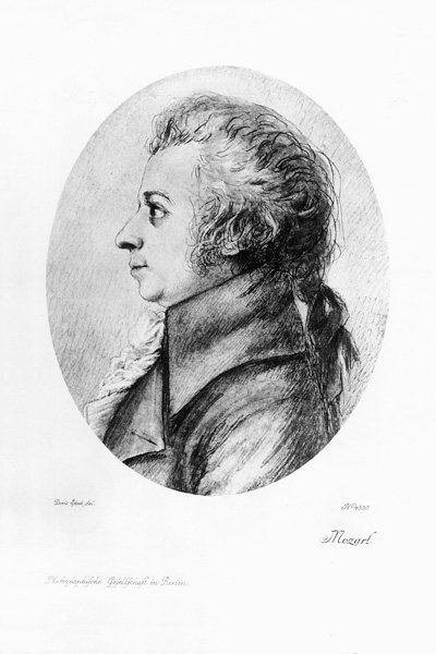 Wolfgang Amadeus Mozart od (after) Doris Stock