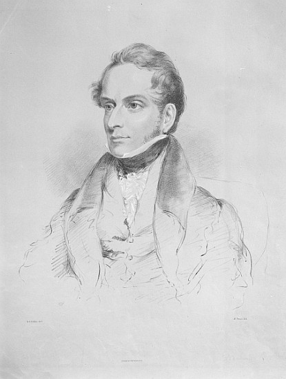 Decimus Burton, lithograph od (after) Eden Upton Maxim Gauci c.1830-35Eddis