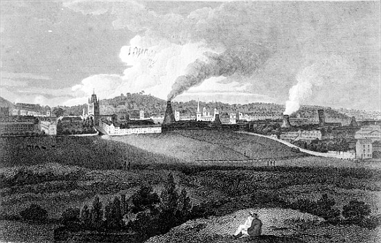 View of Bristol from Pile Hill; engraved by Heath, pub.John Agg od (after) Edward Bird