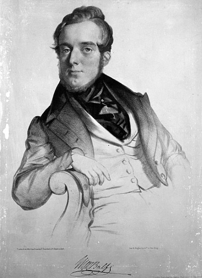 Michael Balfe; engraved by the artist od (after) Firmin Salabert