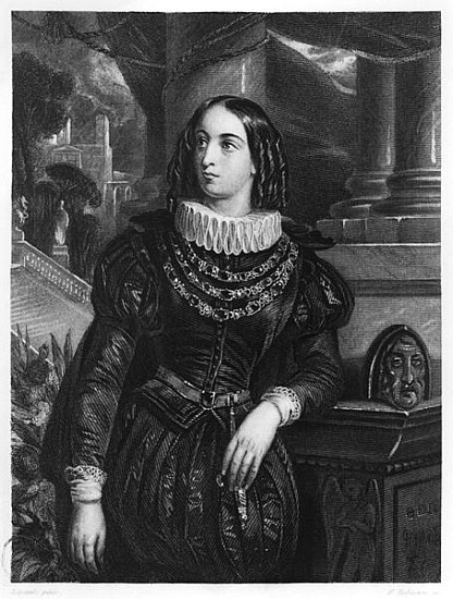 Lelia, illustration from ''Lelia'' George Sand (1804-76) ; engraved by John Henry Robinson (1796-187 od (after) Francois Gabriel Guillaume Lepaulle