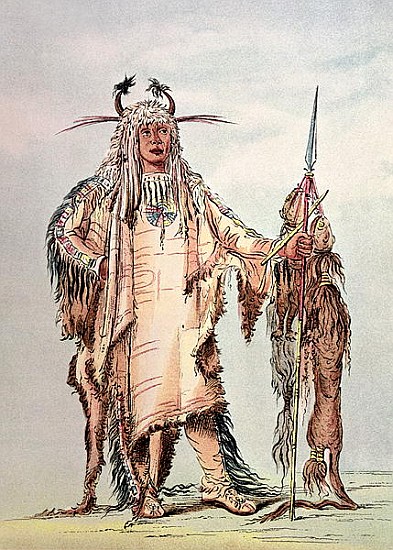 Blackfoot Indian Pe-Toh-Pee-Kiss, The Eagle Ribs od (after) George Catlin