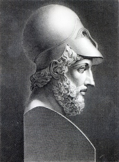 Bust of Pericles; engraved by Giuseppe Cozzi od (after) Giuseppe Longhi