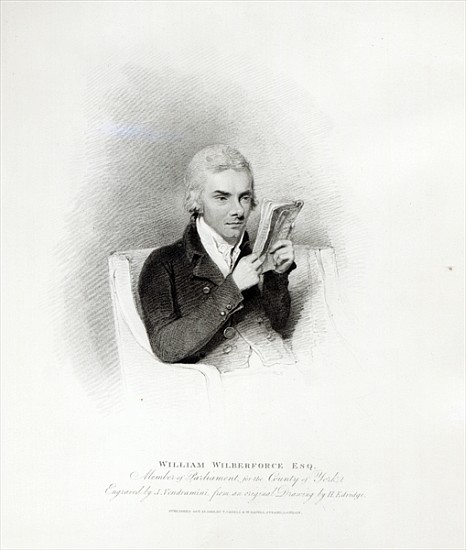 William Wilberforce; engraved by J. Vendramini od (after) Henry Edridge