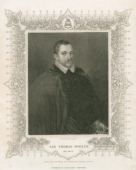 Portrait of Sir Thomas Bodley (1545-1613) od (after) Henry Thomas Ryall