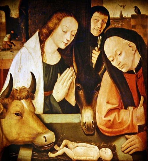 Adoration of the Shepherds (oil on oak panel) od Hieronymus Bosch