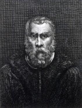Tintoretto; engraved by Delaistre 