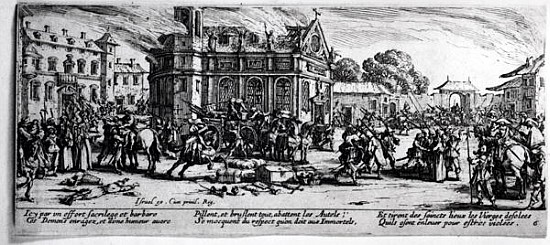 The Destruction of a Monastery, plate 6 from ''The Miseries and Misfortunes of War''; engraved by Is od (after) Jacques Callot