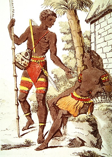 Man and Woman from the Palau Islands od (after) Jacques Grasset de Saint-Sauveur