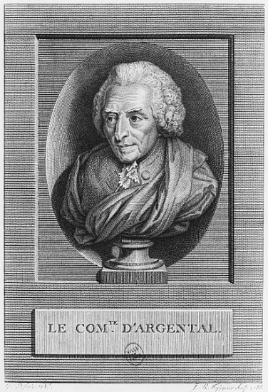 Charles Augustin de Ferriol, Comte d''Argental; engraved by Jean Baptiste Fosseyeux (1752-1824) 1788 od (after) Jean Florent Defraine