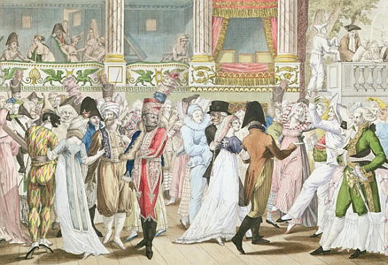 Costume Ball at the Opera, after 1800 od (after) Jean Francois Bosio