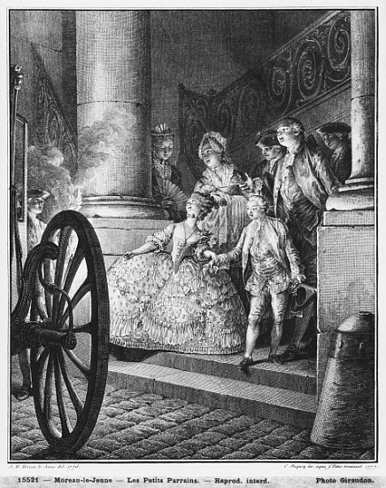 The Little Godfathers, 1776; engraved by in 1777 Pierre Charles Baquoy (1759-1829) and Charles Emman od (after) Jean Michel the Younger Moreau