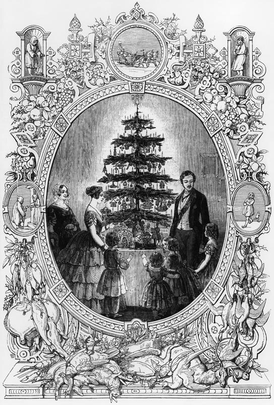 Christmas Tree at Windsor Castle od (after) J.L. Williams