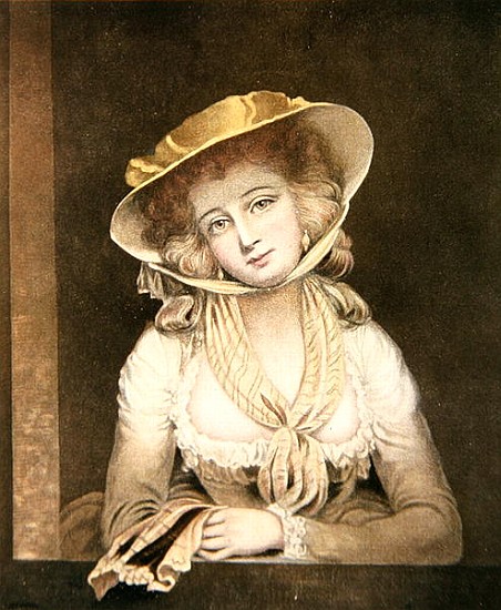 Portrait of Sophia Western; engraved by J.R. Smith od (after) John Hoppner
