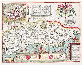 Sussex; engraved by Jodocus Hondius (1563-1612) from John Speed''s Theatre of the Empire of Great Br
