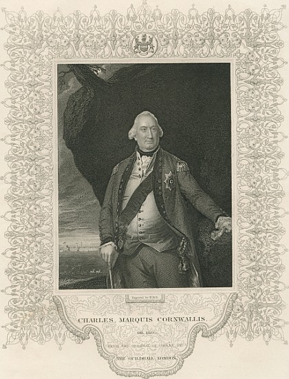 Charles Cornwallis, from ''Gallery of Historical Portraits'', published c.1880 od (after) John Singleton Copley