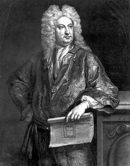 Sir John Vanbrugh; engraved by John Faber the Younger od (after) Jonathan the Elder Richardson
