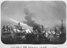 Naval battle of Grand Port, Mauritius, in 1810