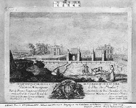 Voltaire''s house in Ferney, north side; engraved by Francois, Maria, Isidore Queverdo (1748-97)