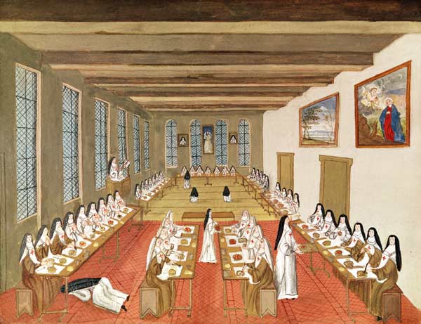 View of the Refectory, from ''L''Abbaye de Port-Royal'', c.1710 od (after) Louise Madelaine Cochin