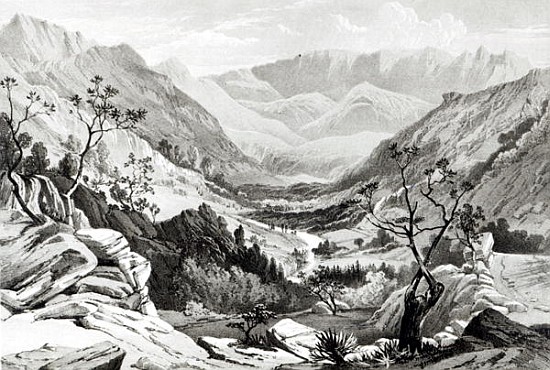 View between Senafe and Rahaguddy ; engraved by James Ferguson od (after) Major A.G.F. Hogg