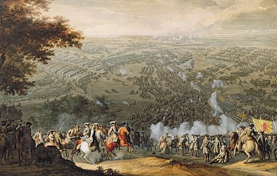 The Battle of Poltava; engraved by one of the Nicolas Larmessin family od (after) Pierre-Denis Martin